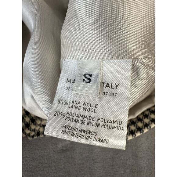 Sisley Houndstooth Wool Blazer Jacket Made in Italy - Size S - Classic Elegance - Picture 12 of 15